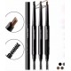 High Quality Cosmetics 24 Hours Waterproof Double Eye Brow Pencil Professional Natural Eyebrow Pen With Eyebrow Brush